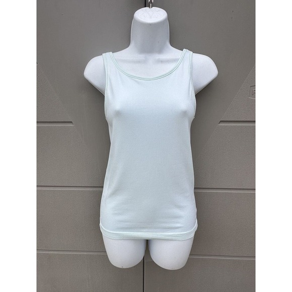 LULULEMON SEEK SIMPLICITY RIBBED TANK TOP, POLAR ICE SZ 6 Please Read - Picture 1 of 14